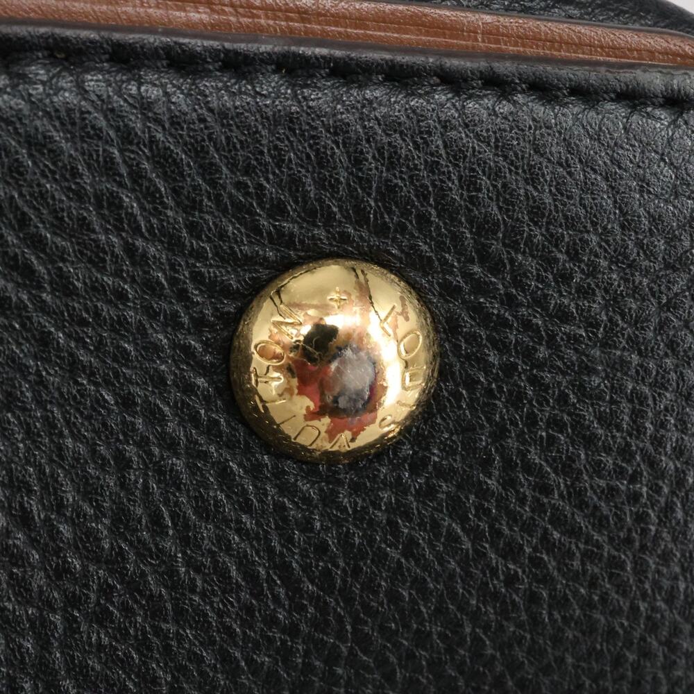 Louis Vuitton Bag W PM Tote Monogram Brown Black Pebbled Leather Handbag - Picture 4 of 16